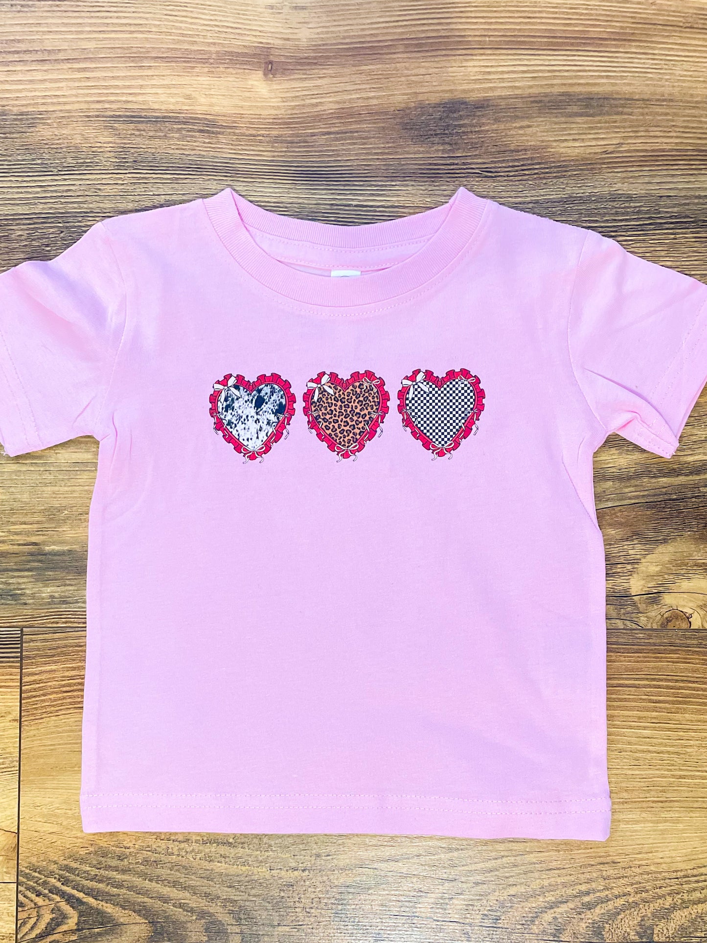 Girls Valentine Hearts Shirt