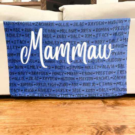 Custom Kids Names Blanket