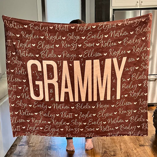 Custom Kids Names Blanket