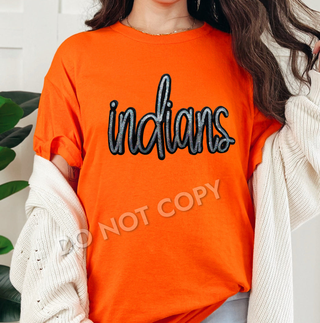 INDIANS Chenille Patch Sweatshirt