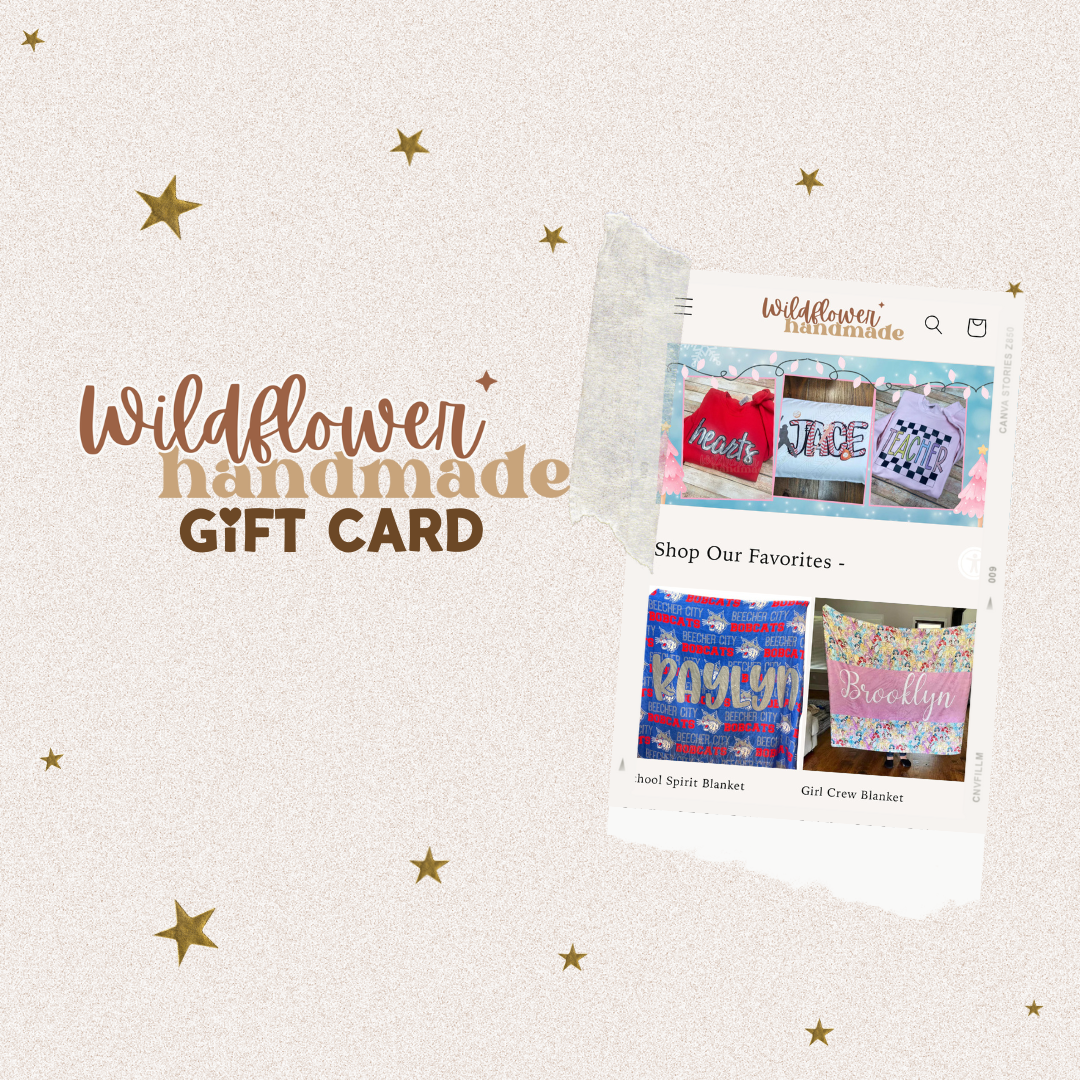 Wildflower Handmade Gift Card