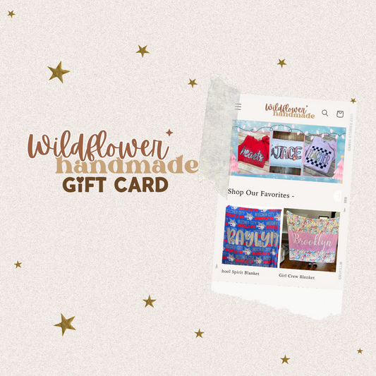 Wildflower Handmade Gift Card