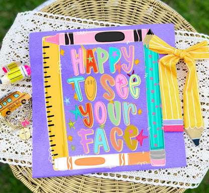 Happy to See Your Face Frame Tee