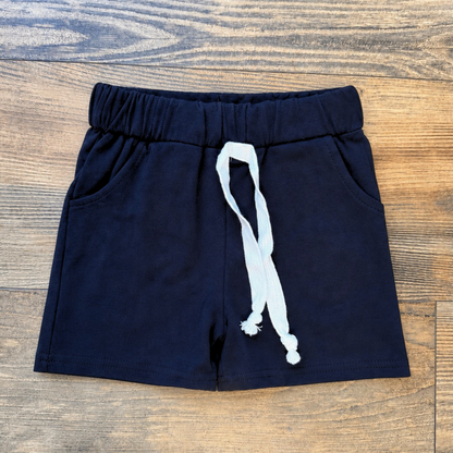 Boys Black Shorts with Pockets