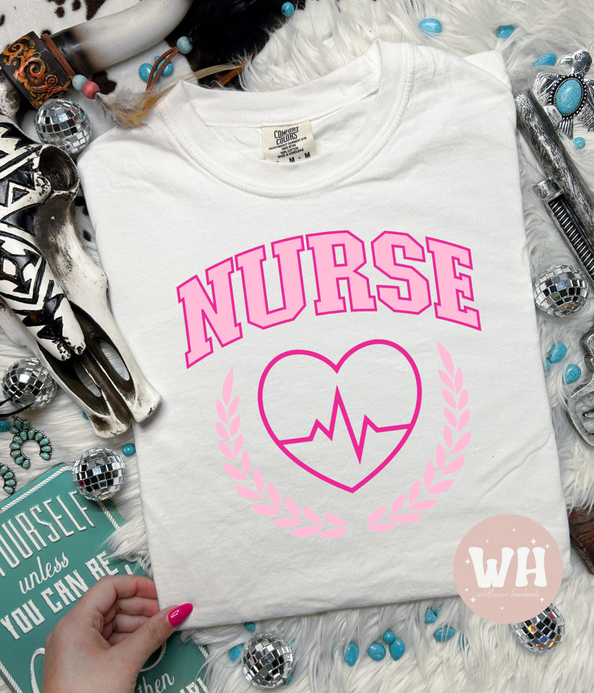 Pink nurse tee