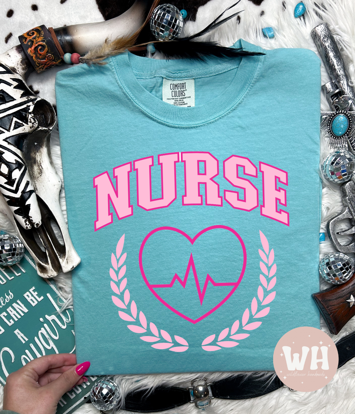 Pink nurse tee