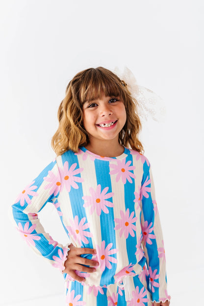 Daisy Stripe | Ribbed Set