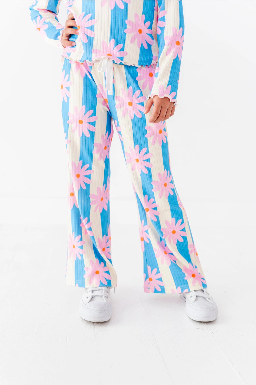 Daisy Stripe | Ribbed Set