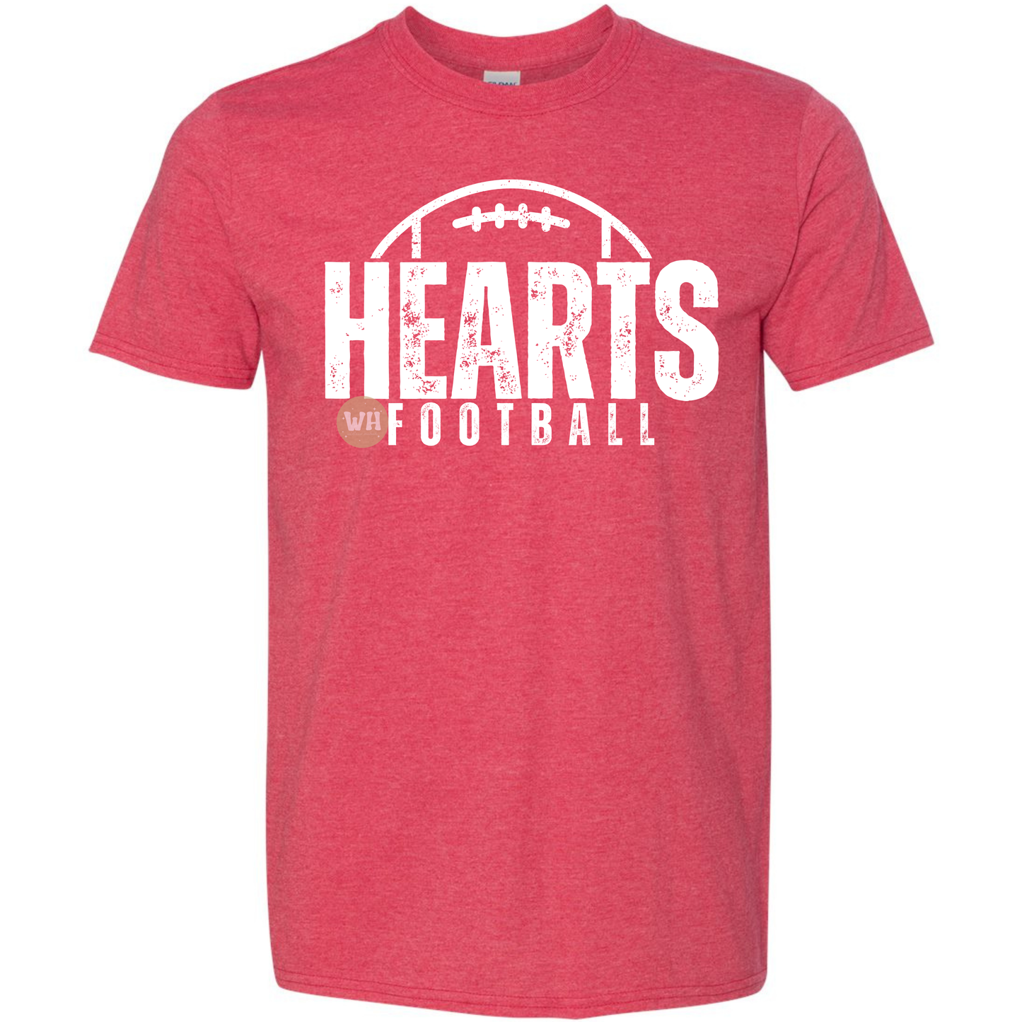 Hearts Football distressed