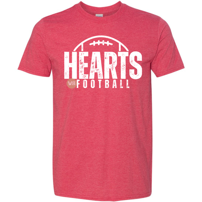 Hearts Football distressed