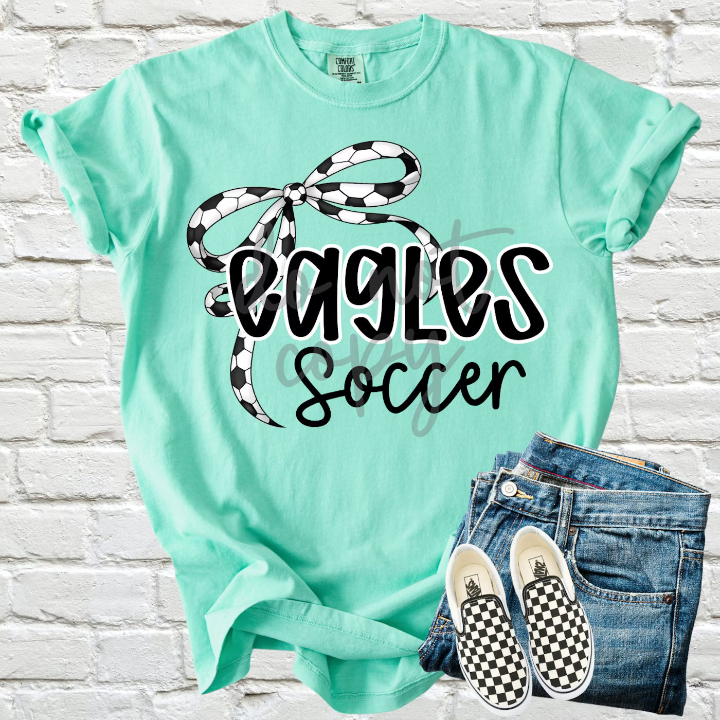Soccer Bow Spiritwear | Customized to your Mascot! | Tee or Crewneck