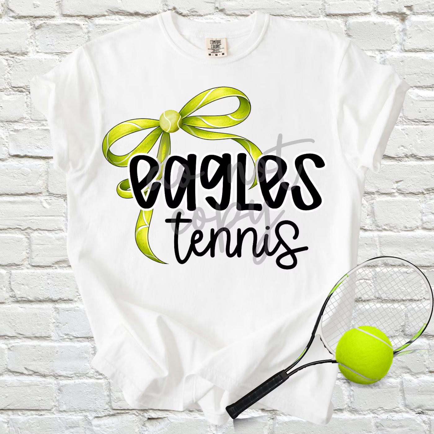 Tennis Bow Spiritwear | Customized to your Mascot! | Tee or Crewneck