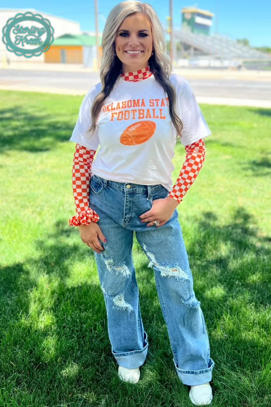 Pep Rally Mesh Top Orange