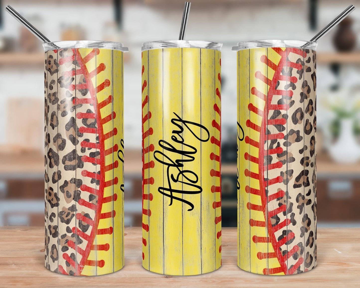 Leopard Softball Tumbler