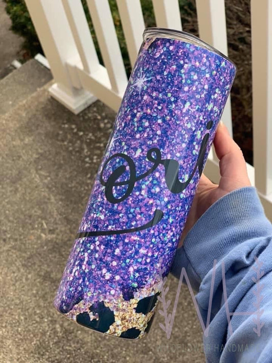 Purple Leopard Tumbler