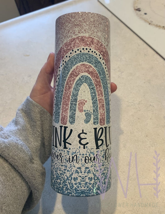 Pink & Blue Tumbler